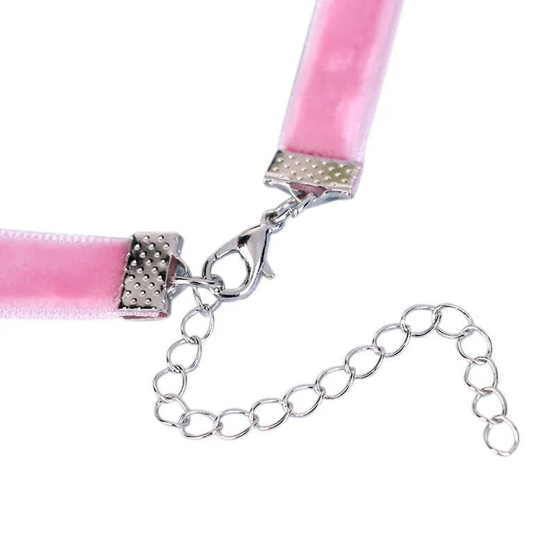 Vintage κοντό κολιέ Μαύρο κολιέ τσόκερ γιακά γυναικεία βελούδινη ζώνη Πολύχρωμη αλυσίδα τσόκερ με κλείδα