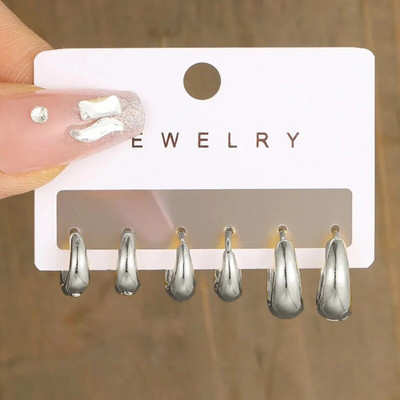 JWER sveķu zelta krāsas metāla stīpiņu auskaru komplekts sievietēm, meitenēm Krāsaini sveķu stīpiņu auskari Trend Modes rotaslietas Jaunums