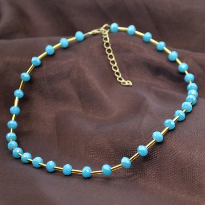 Ins Bohemia sēklu pērļu pērļu kaklarota kaklarota krāsains smaids, zieds ar rokām darināts krelles kaklarota sievietēm, meiteņu ballītēm, rotaslietas dāvana