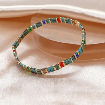 Πολύχρωμο Βραχιόλι Tila Κοσμήματα Vintage Tila Beads Χειροποίητα βραχιόλια για γυναίκες Φθινόπωρο Χειμώνας Δώρο Ρυθμιζόμενο Αξεσουάρ Pulsera