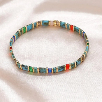 Πολύχρωμο Βραχιόλι Tila Κοσμήματα Vintage Tila Beads Χειροποίητα βραχιόλια για γυναίκες Φθινόπωρο Χειμώνας Δώρο Ρυθμιζόμενο Αξεσουάρ Pulsera