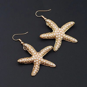 Summer Bohemia Ocean Elements Rokassprādze Starfish Coral Shell Charm Natural Seashells Auskari Shell Beach Rotaslietas sievietēm Dāvanas