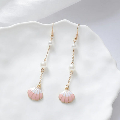 Summer Bohemia Ocean Elements Rokassprādze Starfish Coral Shell Charm Natural Seashells Auskari Shell Beach Rotaslietas sievietēm Dāvanas