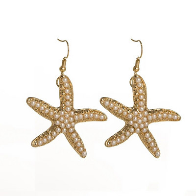 Summer Bohemia Ocean Elements Rokassprādze Starfish Coral Shell Charm Natural Seashells Auskari Shell Beach Rotaslietas sievietēm Dāvanas