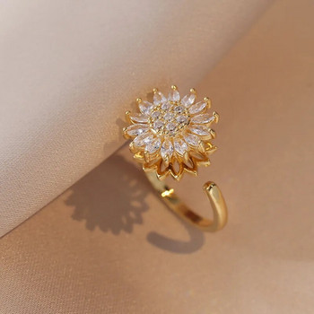 Όμορφο μοντέρνο βραχιόλι με δαχτυλίδι κολιέ ηλίανθου Γούρι Γυναικεία κοσμήματα Αξεσουάρ Τέλειο δώρο γενεθλίων για κορίτσια γυναίκες