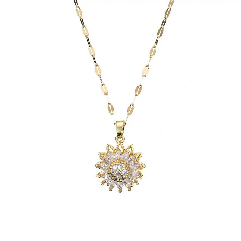 Skaista, moderna saulespuķu kaklarota, gredzens, rokassprādze, šarms sievietēm, rotaslietas aksesuāri, ideāla dzimšanas dienas dāvana meitenēm