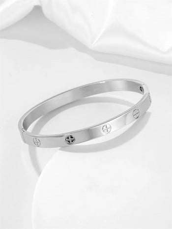 Simplicity Cuff βραχιόλια για γυναίκες από ανοξείδωτο ατσάλι Charm 2023 Fashio Jewellery Accessories