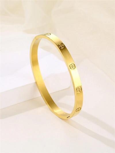 Nerūsējošā tērauda rokassprādze sievietēm Aproču rokassprādzes uz rokas Pāris Modes Rokassprādzes Apburoši Juvelierizstrādājumi Aksesuāri Bezmaksas piegāde