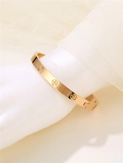 Nerūsējošā tērauda rokassprādze sievietēm Aproču rokassprādzes uz rokas Pāris Modes Rokassprādzes Apburoši Juvelierizstrādājumi Aksesuāri Bezmaksas piegāde