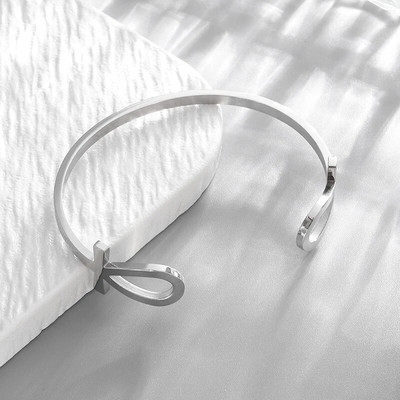 Modes radošs dizains nerūsējošā tērauda izliekti galda piederumi, dakša, piedurkne, rokassprādze vīriešiem, dāmām, personība, rotaslietas, dāvana