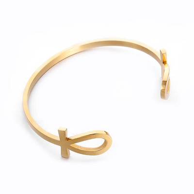 Modes radošs dizains nerūsējošā tērauda izliekti galda piederumi, dakša, piedurkne, rokassprādze vīriešiem, dāmām, personība, rotaslietas, dāvana