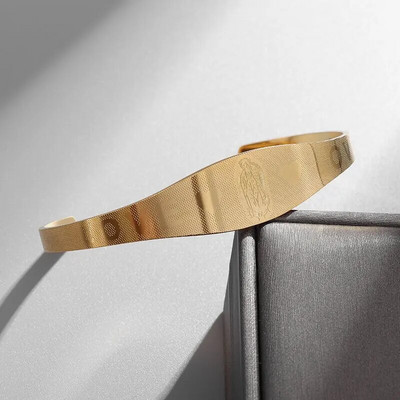 Modes radošs dizains nerūsējošā tērauda izliekti galda piederumi, dakša, piedurkne, rokassprādze vīriešiem, dāmām, personība, rotaslietas, dāvana