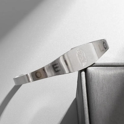 Modes radošs dizains nerūsējošā tērauda izliekti galda piederumi, dakša, piedurkne, rokassprādze vīriešiem, dāmām, personība, rotaslietas, dāvana