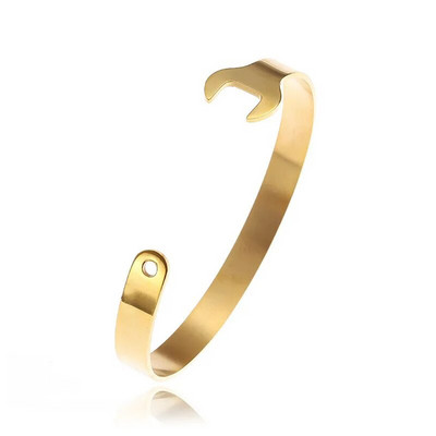 Modes radošs dizains nerūsējošā tērauda izliekti galda piederumi, dakša, piedurkne, rokassprādze vīriešiem, dāmām, personība, rotaslietas, dāvana