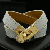 Zlxgirl Kiváló minőségű mixec színű Letter PU bőr arany színű Punk rozsdamentes acél egy kör karkötők karkötő nőknek