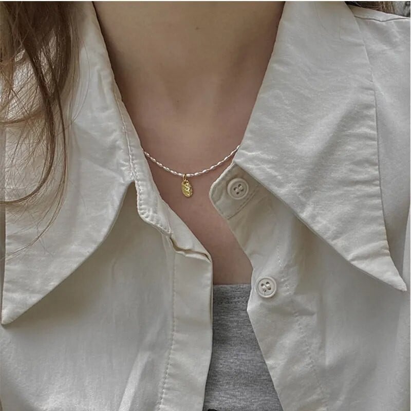 XIYANIKE 2022 New LOVE Vintage Χάντρες Ελιάς Χιώτικο Κολιέ για Γυναικεία Κορίτσια Clavicle Choker Σέξι κοσμήματα μόδας δώρο πάρτι κολιέ