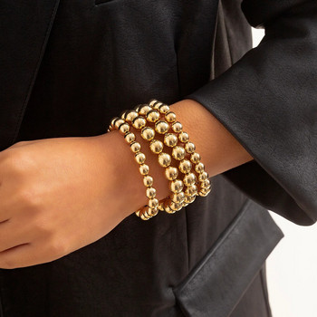 Βραχιόλια PuRui Bohemia Simple Beaded Chain Βραχιόλια Χρυσό Χρώμα Big CCB Beads Βραχιόλι με αλυσίδα με σύνδεσμο για γυναίκες Μόδα κοσμήματα Δώρο