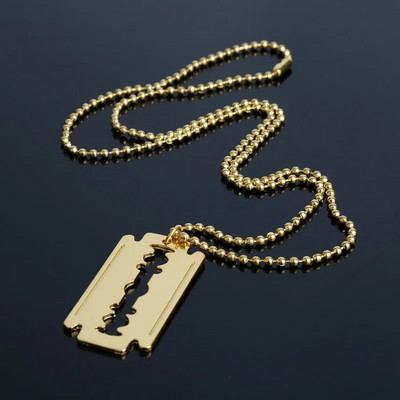 Borbély Bolt Nyaklánc Fodrász Eszközök 3D Fodrász Pole Borotva Szárító Olló Fésű Fodrász Medálok Nyakláncok Férfi Női