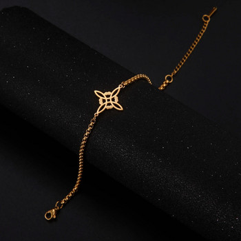 Skyrim Witchcraft Witch Knot Γυναικείο βραχιόλι με αλυσίδα από ανοξείδωτο ατσάλι Βραχιόλια με αλυσίδα στο χέρι Wicca Amulet Jewelry Gift 2023
