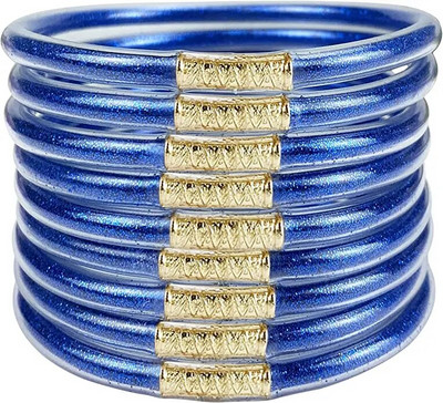 9 vnt., blizgantys blizgučiai, sukraunami želė vamzdeliai, plastikiniai apyrankių apyrankių rinkinys moterims, užpildytas silikonu, lengvas riešas, dovana mergaitėms