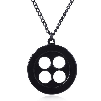 The Seeing Stone From Coraline Necklace Stone Key Pendant Χειροποίητο Σχοινί Αλυσίδα Cosplay Στολή Laika Dragonfly Hair Pin Jewelry