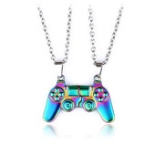 2 τεμάχια/σετ Friendship Couple Necklace Magnet Hip Hop Game Controller Couple BFF Best Friends ταιριάζουν κολιέ για αυτόν
