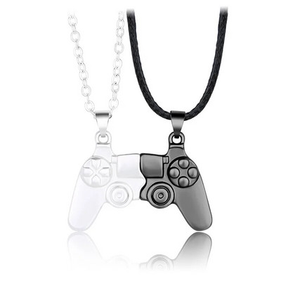 2 τεμάχια/σετ Friendship Couple Necklace Magnet Hip Hop Game Controller Couple BFF Best Friends ταιριάζουν κολιέ για αυτόν