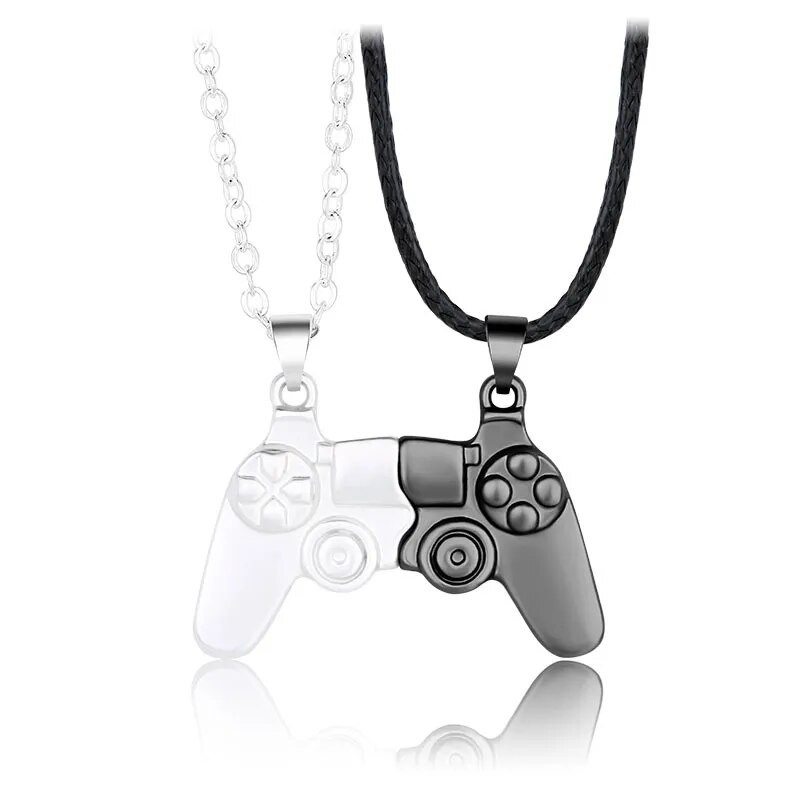 2 τεμάχια/σετ Friendship Couple Necklace Magnet Hip Hop Game Controller Couple BFF Best Friends ταιριάζουν κολιέ για αυτόν