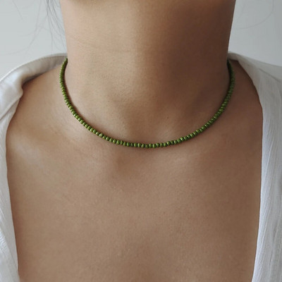 ZX Boho rankų darbo karoliukais papuoštos grandinėlės trumpi karoliai moterims spalvingi karoliukai Statement karoliai mergaičių papuošalų didmeninė prekyba