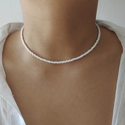 ZX Boho rankų darbo karoliukais papuoštos grandinėlės trumpi karoliai moterims spalvingi karoliukai Statement karoliai mergaičių papuošalų didmeninė prekyba