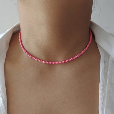 ZX Boho rankų darbo karoliukais papuoštos grandinėlės trumpi karoliai moterims spalvingi karoliukai Statement karoliai mergaičių papuošalų didmeninė prekyba