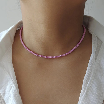 ZX Boho rankų darbo karoliukais papuoštos grandinėlės trumpi karoliai moterims spalvingi karoliukai Statement karoliai mergaičių papuošalų didmeninė prekyba