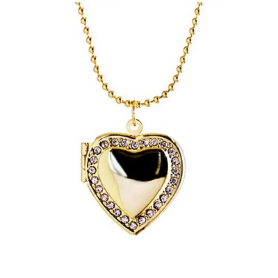 Sirds formas foto rāmis, piekarināms kaklarotas šarms, atverams medaljons kaklarotas sievietēm, vīriešu rotaslietas (pielāgošana netiek atbalstīta)