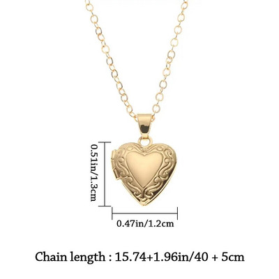 Sirds formas foto rāmis, piekarināms kaklarotas šarms, atverams medaljons kaklarotas sievietēm, vīriešu rotaslietas (pielāgošana netiek atbalstīta)