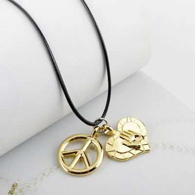 Anime JOJOS BIZARRE ADVENTURE Kaklarota Kujo Jotaro Arrow Metāla kulonu ķēde Choker Kaklarotas Šarms Dāvanas Juvelierizstrādājumu apkakles