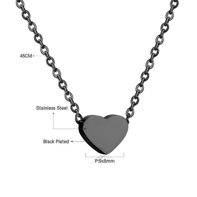 ASON nerūdijančio plieno karoliai moterims Star Moon Heart Cross Pendant Choker madingi papuošalai apykaklės Link grandinės karoliai žavesio