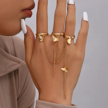 Βραχιόλι με αλυσίδα Simple Heart Slave με επίχρυσο σύνδεσμο Βραχιόλια με φαρδύ δαχτυλίδι συνδεδεμένα Δώρα κοσμήματα για γυναίκες κορίτσια