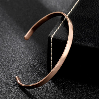 Modes nerūsējošā tērauda C formas atvērtas vīriešu rokassprādzes, 4 MM, regulējamas aproces rokassprādzes, rokassprādze sievietēm, pāris mīļotājiem, rotaslietas, dāvanas