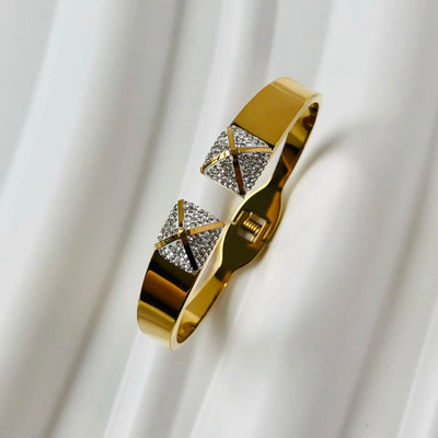 Rozsdamentes acél karkötők nőknek 2023 divatos karperecek arany szerelem kristály esküvői női luxus ékszer ajándékok