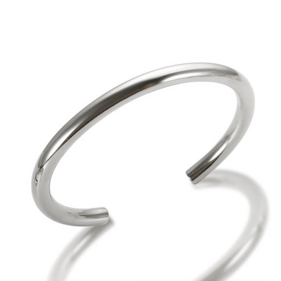 Nerūsējošā tērauda apzeltīta bieza cauruļu atvērta rokassprādze sievietēm, meiteņu hiphop aproču aproces rotaslietas