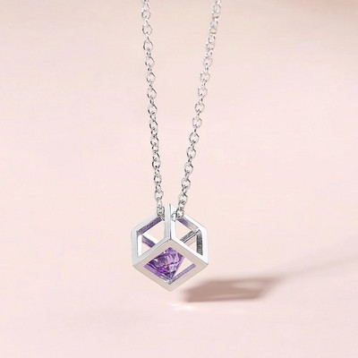 ZHOUYANG Charms karoliai moterims Estetinis kubas rožinis cirkonio rožinis aukso spalvos kaklo grandinėlė ant kaklo Papuošalai Korėjos pakabukai N279