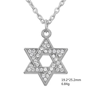 Dawapara Star of David Israel karoliai moterims Magan Hexagram pakabukų apsauga Amuletas žydų papuošalai Chanukos dovana