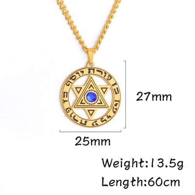 Dawapara Star of David Israel karoliai moterims Magan Hexagram pakabukų apsauga Amuletas žydų papuošalai Chanukos dovana