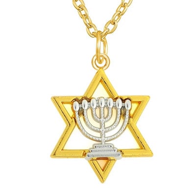 Dawapara Star of David Israel karoliai moterims Magan Hexagram pakabukų apsauga Amuletas žydų papuošalai Chanukos dovana