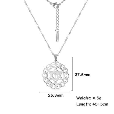 Dawapara Star of David Israel karoliai moterims Magan Hexagram pakabukų apsauga Amuletas žydų papuošalai Chanukos dovana