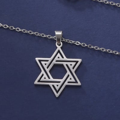 Dawapara Star of David Israel karoliai moterims Magan Hexagram pakabukų apsauga Amuletas žydų papuošalai Chanukos dovana