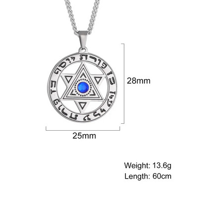 Dawapara Star of David Israel karoliai moterims Magan Hexagram pakabukų apsauga Amuletas žydų papuošalai Chanukos dovana