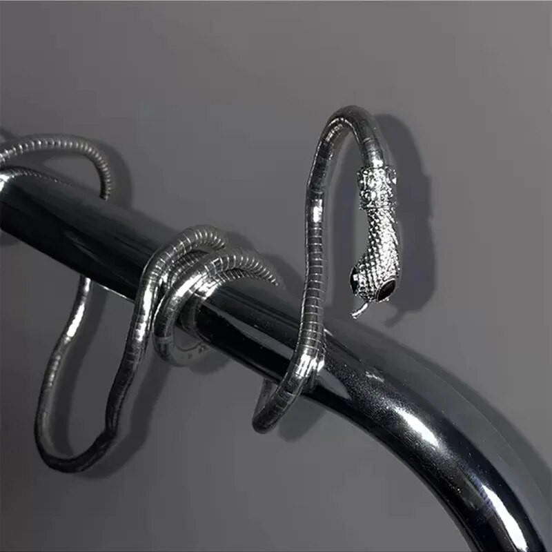 XIALUOKE Naujas Punk Hip Hop Metal Adjust pagal valią Auksinės spalvos gyvatės daugiafunkcis karoliai moterims šventinių vakarėlių papuošalai