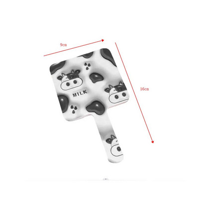 Ins Liquid Shape Square Mirror Mini Rokā turams galddatora kosmētikas kosmētikas spogulis ceļojumu metālisks pārnēsājams skaistumkopšanas spogulis rokassomiņai