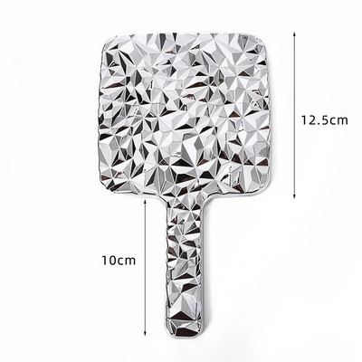 Ins Liquid Shape Square Mirror Mini Rokā turams galddatora kosmētikas kosmētikas spogulis ceļojumu metālisks pārnēsājams skaistumkopšanas spogulis rokassomiņai